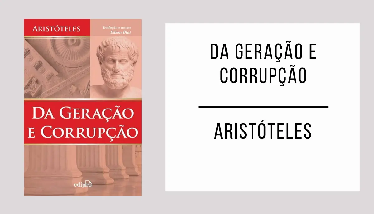 Da Geração e Corrupção de Aristóteles