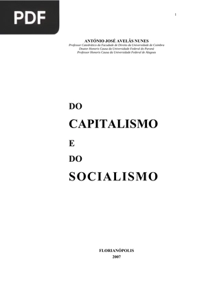 Do capitalismo e do socialismo