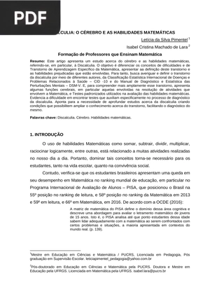 Discalculia: o cérebro e as habilidades matemáticas