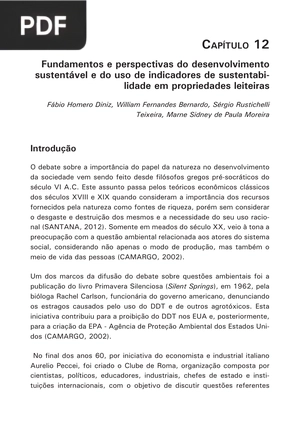 Fundamentos e perspectivas do desenvolvimento sustentável e do uso de indicadores de sustentabilidade em propriedades leiteiras