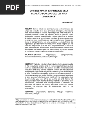 Consultoria empresarial: A função do consultor nas empresas