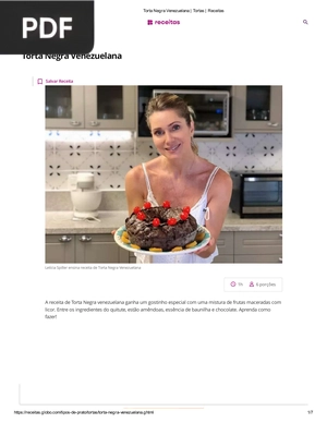 Torta Negra Venezuelana