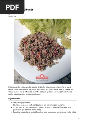 Tabule Sírio-Libanês