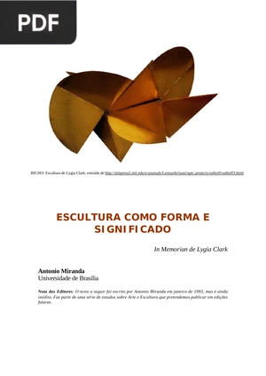 Escultura como forma e significado