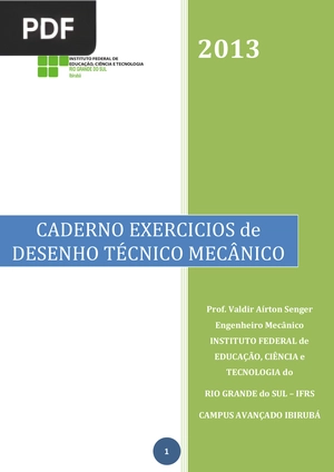 Caderno exercicios de desenho técnico mecânico