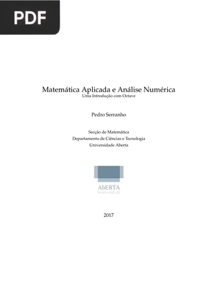 Matemática Aplicada e Análise Numérica