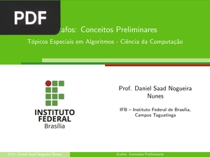 Grafos: Conceitos Preliminares (Apresentação)