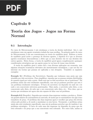 Teoria dos Jogos - Jogos na Forma Normal