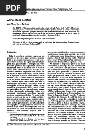 A Engenharia Genética (Artigo)