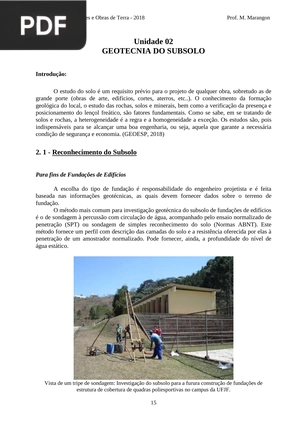 Geotecnia do subsolo