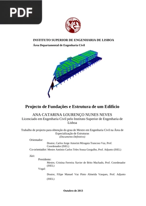 Projecto de Fundações e Estrutura de um Edifício