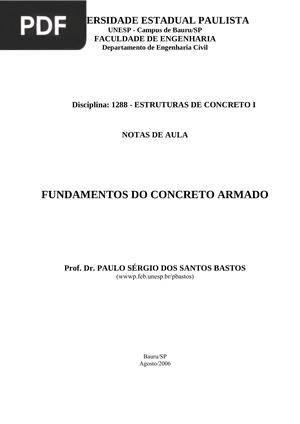 Fundamentos do concreto armado