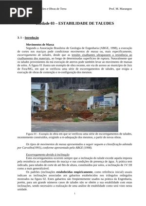 Estabilidade de taludes