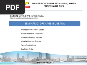 Drenagem urbana (Apresentação)