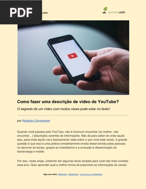 Como fazer uma descrição de vídeo de YouTube? (Artigo)