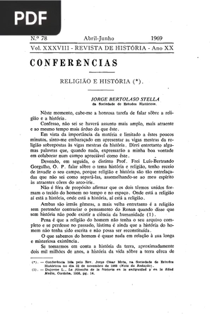 Religião e história