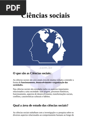 Ciências sociais
