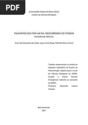 Paleontólogo por um dia