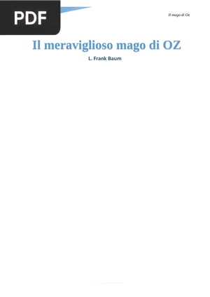 Il meraviglioso mago di Oz (O Maravilhoso Mágico de Oz)