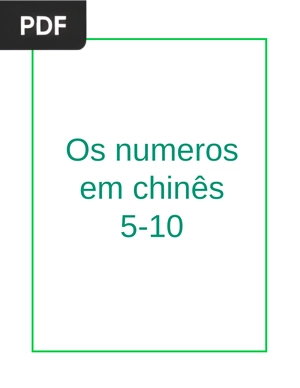 Os numeros em chinês 5-10