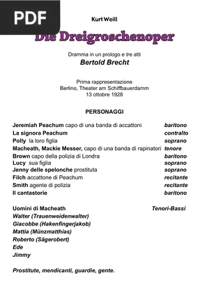 Die Dreigroschenoper (A ópera de três centavos)