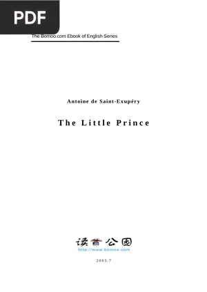 The little Prince (O pequeno príncipe)