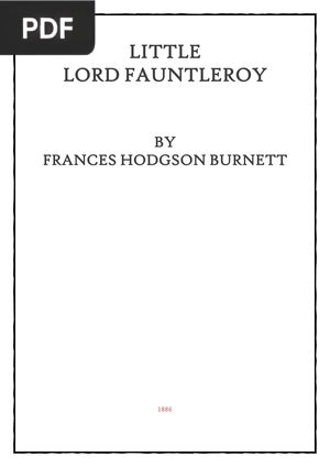 Little Lord Fauntleroy (Pequeno Lorde Fauntleroy)