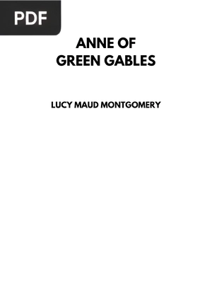 Anne of Green Gables (Anne de Green Gables)