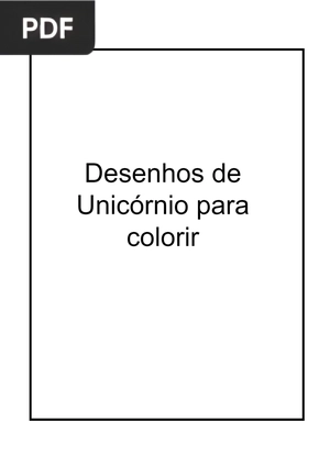 Desenhos de Unicórnio para colorir