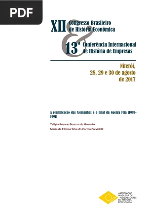 A reunificação das Alemanhas e o final da Guerra Fria (1989-1991)