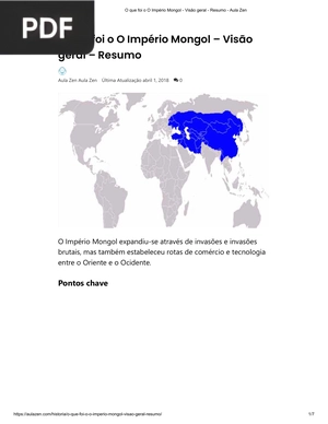 O que foi o O Império Mongol – Visão geral – Resumo