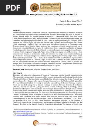 Tomás De Torquemada E A Inquisição Espanhola