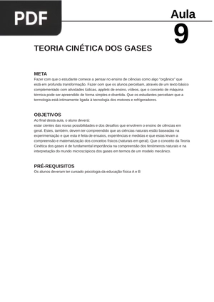 Teoria Cinética Dos Gases