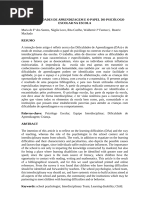 Refletindo acerca dos autores da psicologia da educação  inseridos dentro do contexto educacional
