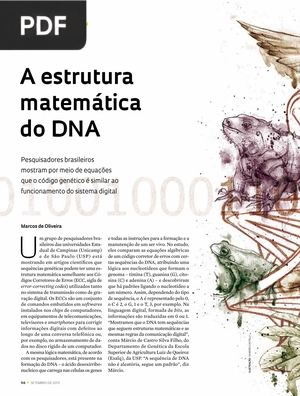 A estrutura matemática do DNA