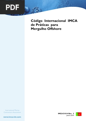 Código Internacional IMCA de Práticas para Mergulho Offshore
