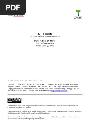 Psicologia Médica e Semiologia Integrada