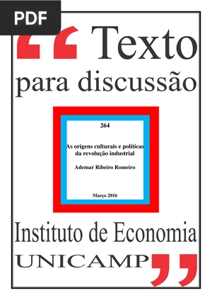 As origens culturais e políticas da revolução industrial