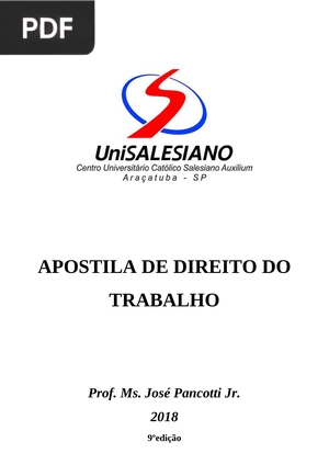 Apostila de Direito do Trabalho