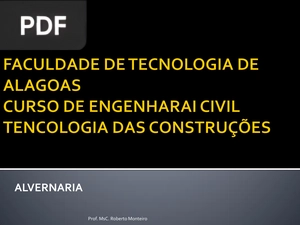 Alvenaria (Apresentação)