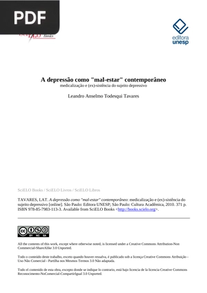 A Depressão Como Mal Estar Contemporâneo