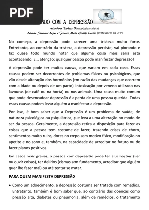 Lidando com a depressão (Artigo)