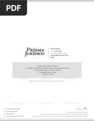 As relações de vizinhança no direito romano: uma perspectiva histórica