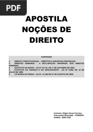 Apostila Noções De Direito