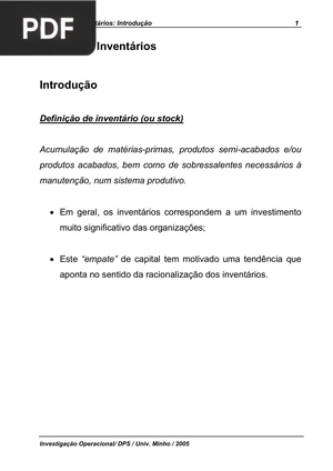 Gestão de Inventários