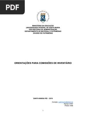 Orientações para comissões de inventário