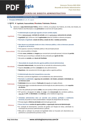Resumão de direito administrativo