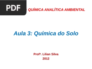 Química do Solo (Apresentação)