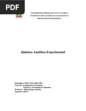 Química Analítica Experimental