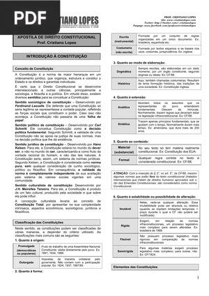 Apostila de Direito Constitucional